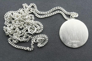 zodiac pendant - gemini on 60cm link chain - Makers & Providers