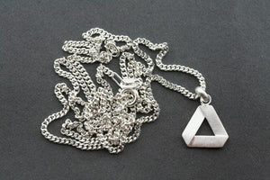 folded triangle pendant on 45 cm link chain - Makers & Providers