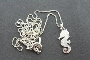 seahorse necklace - sterling silver - Makers & Providers