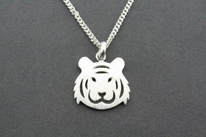 Tiger face pendant on 55cm link chain - Makers & Providers