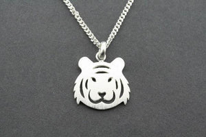 Tiger face pendant on 55cm link chain - Makers & Providers