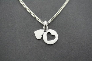 heart cutout pendant on 45cm link chain - Makers & Providers