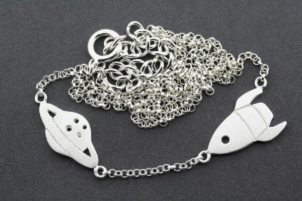 rocketship necklace