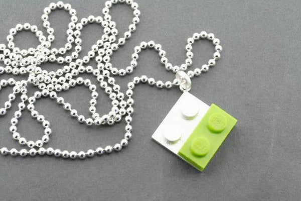 lego diamond pendant on 80 cm ball chain - Makers & Providers