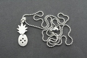 2 piece pineapple pendant on 45 cm ball chain - Makers & Providers