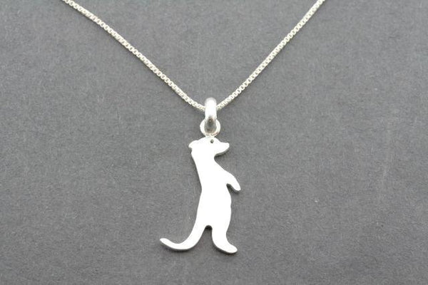 Meerkat necklace - sterling silver - Makers & Providers