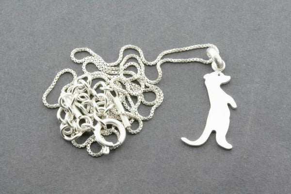 Meerkat necklace - sterling silver - Makers & Providers