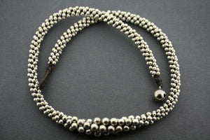metallic bead tubular necklace - Makers & Providers