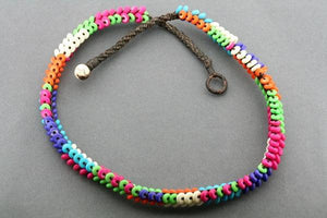 muticolour disc bead necklace - Makers & Providers