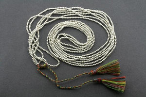 3 strand metalic bead necklace - multi - Makers & Providers