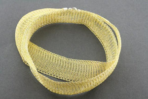 titanium mesh necklace - gold - Makers & Providers