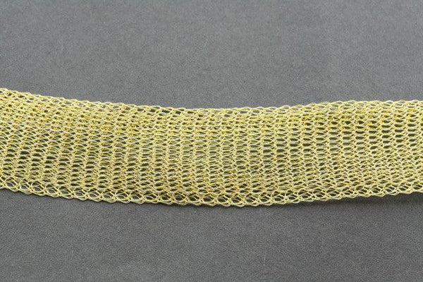 titanium mesh necklace - gold - Makers & Providers