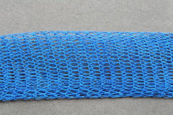 titanium mesh necklace - blue