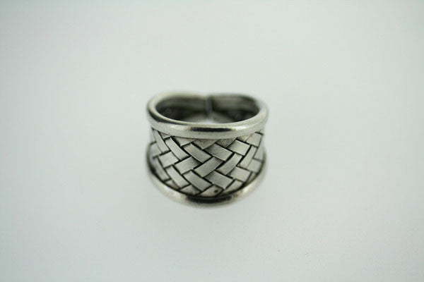 small basket weave ring