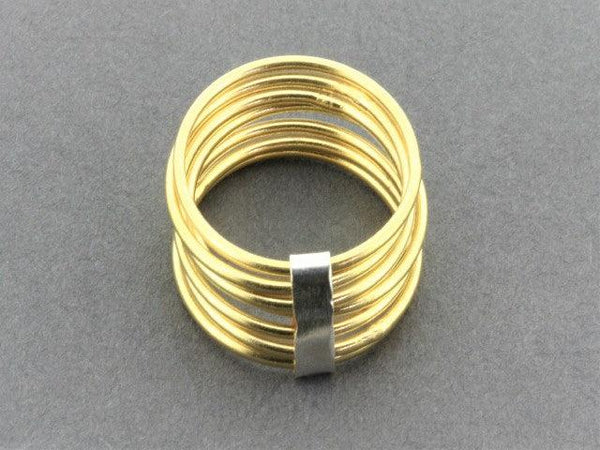 Week ring - 22 Kt gold plated - Makers & Providers