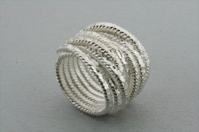 creased foil rope ring