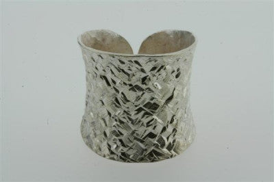 long concave foiled ring - Makers & Providers