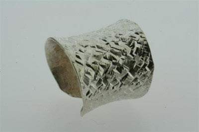 long concave foiled ring - Makers & Providers