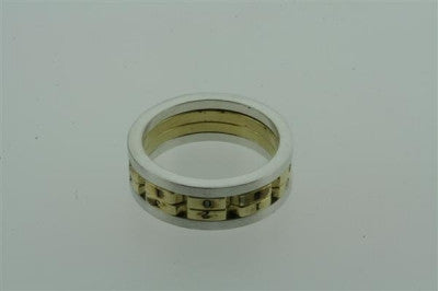 combination ring - brass & silver - Makers & Providers