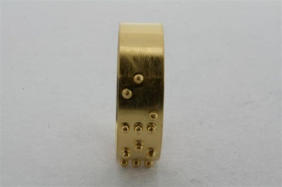 braille ring - love - gold plated - Makers & Providers