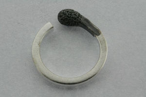 burnt match ring - sterling silver - Makers & Providers