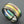 Load image into Gallery viewer, line ring - rainbow titanium with gold line - sterling silver and titanium - Makers &amp; Providers
