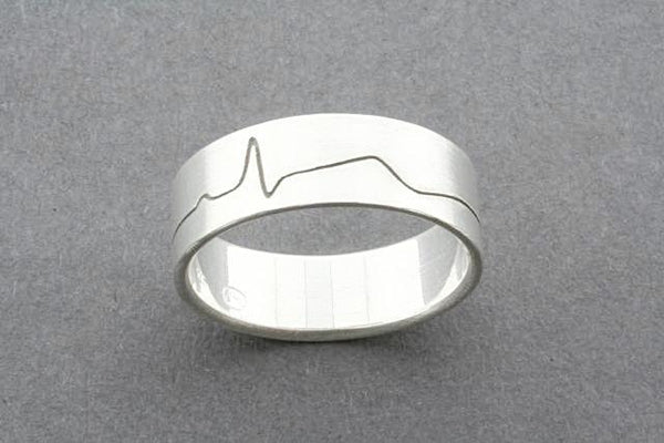 Healthy heartbeat ring - sterling silver - Makers & Providers