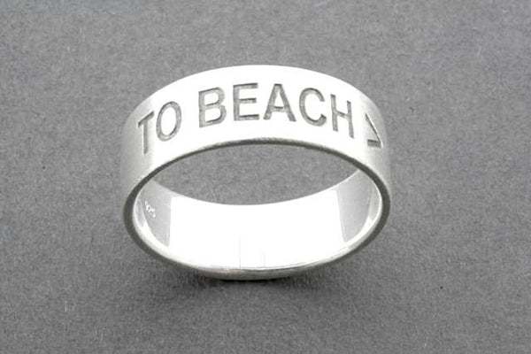 TO BEACH > ring - sterling silver - Makers & Providers