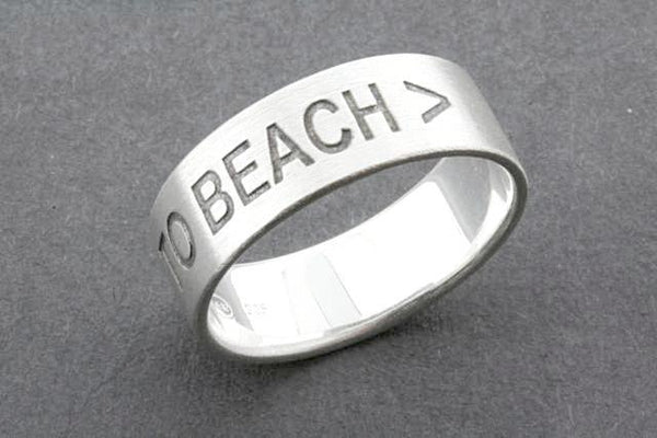 TO BEACH > ring - sterling silver - Makers & Providers