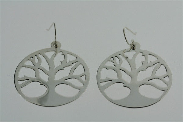 tree cutout circle earring - Makers & Providers