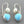 Load image into Gallery viewer, turquoise and pearl silver earrings
