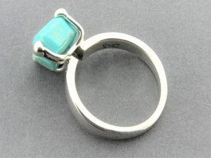 Princess ring - turquoise & sterling silver - Makers & Providers