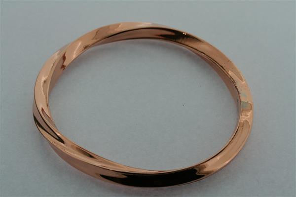 twisted square edge bangle - copper - Makers & Providers