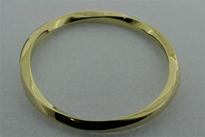 twisted square edge bangle - brass - Makers & Providers